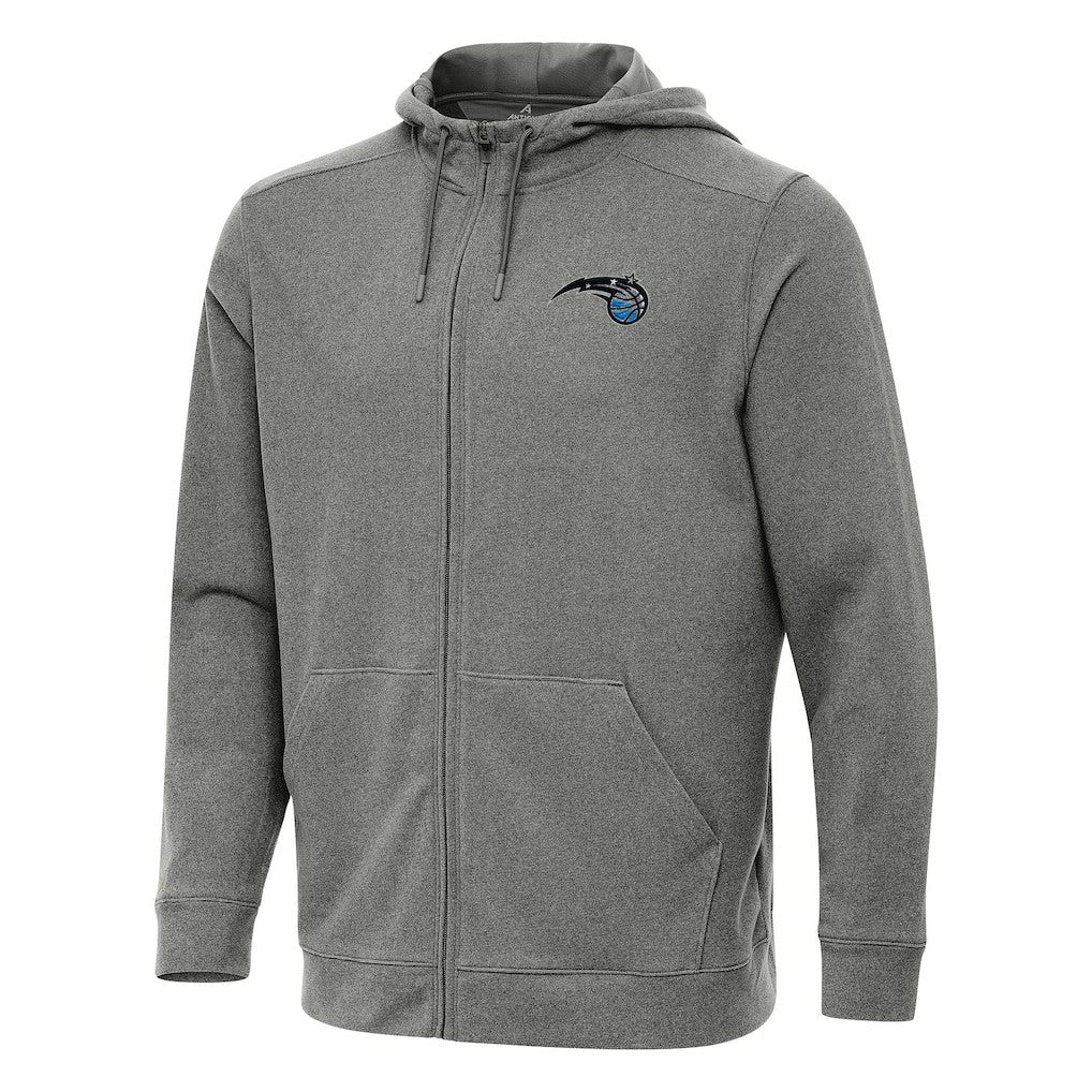 Orlando Magic Antigua Effortless Full-Zip Hoodie Jacket Heather Charcoal - NBA