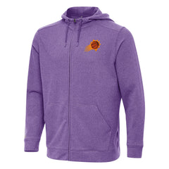 Phoenix Suns Antigua Effortless Full-Zip Hoodie Jacket Heather Purple - NBA