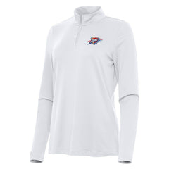 Oklahoma City Thunder Antigua Women's Reprocess Quarter-Zip Top White - NBA
