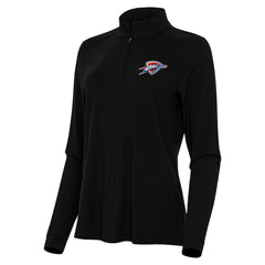 Oklahoma City Thunder Antigua Women's Intent Quarter-Zip Top Black - NBA