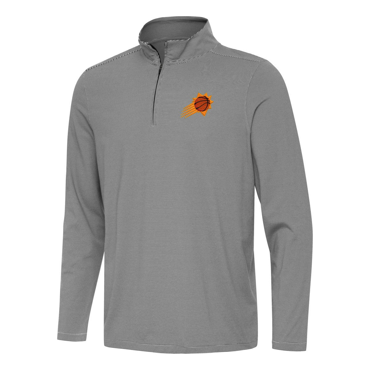 Phoenix Suns Antigua Twine Quarter-Zip Top Black - NBA