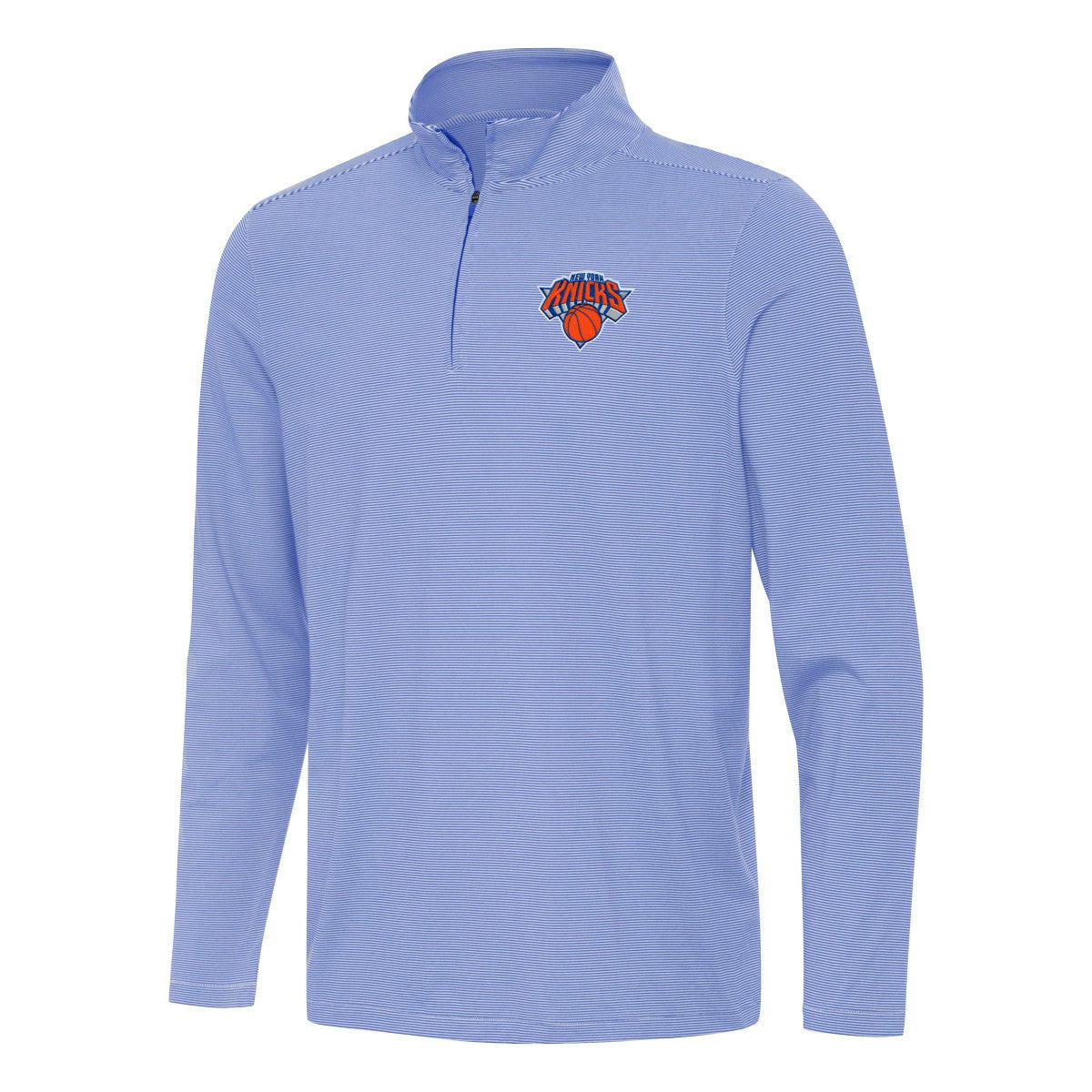 New York Knicks Antigua Twine Quarter-Zip Top Royal - NBA
