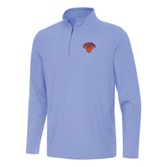New York Knicks Antigua Twine Quarter-Zip Top Royal - NBA