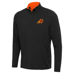 Phoenix Suns Antigua Content Quarter-Zip Top Black/Orange - NBA