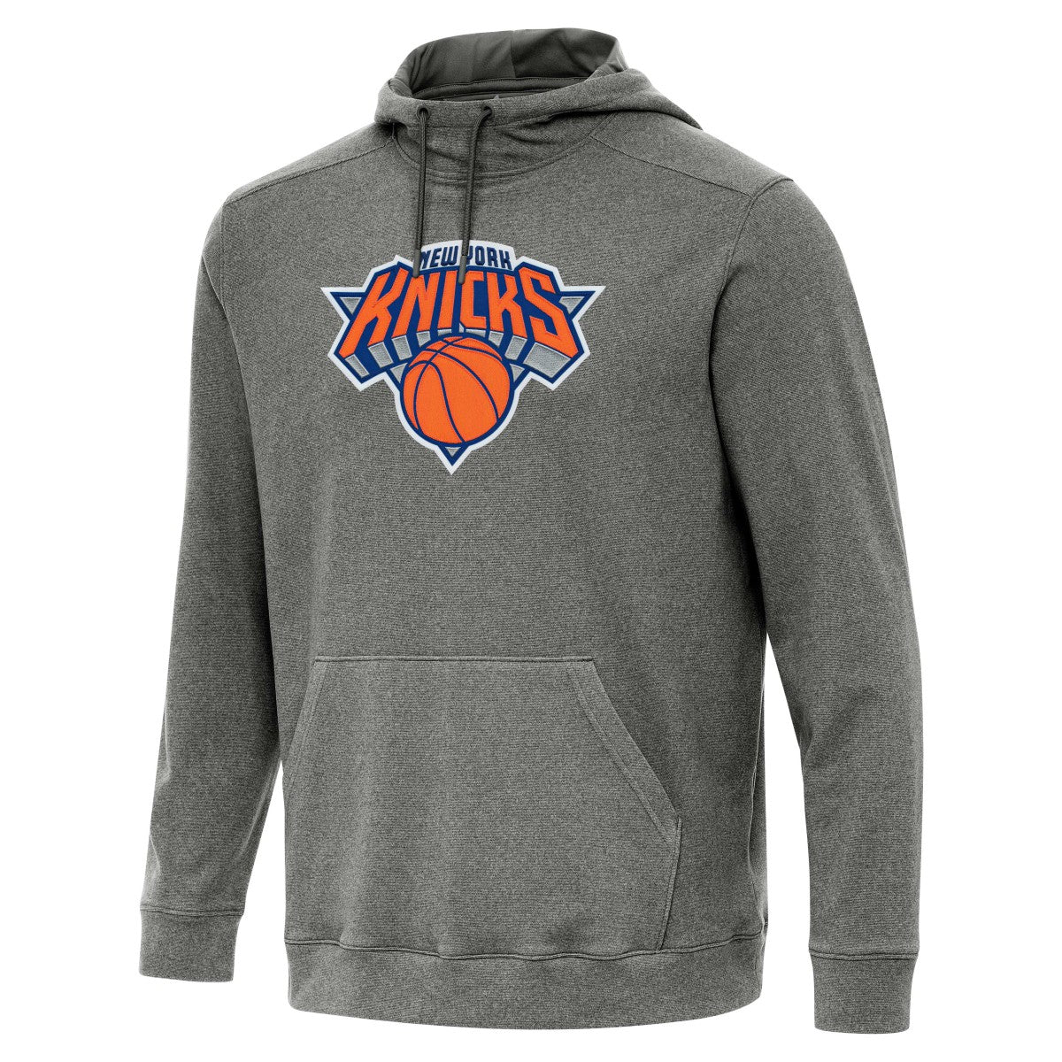 New York Knicks Antigua Cloud Pullover Hoodie Heather Black - NBA