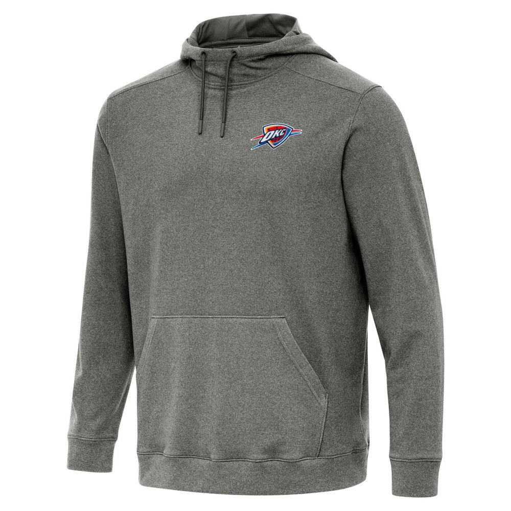 Oklahoma City Thunder Antigua Cloud Pullover Hoodie Heather Black - NBA