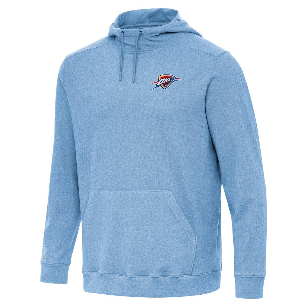 Oklahoma City Thunder Antigua Cloud Pullover Hoodie Heather Powder Blue - NBA