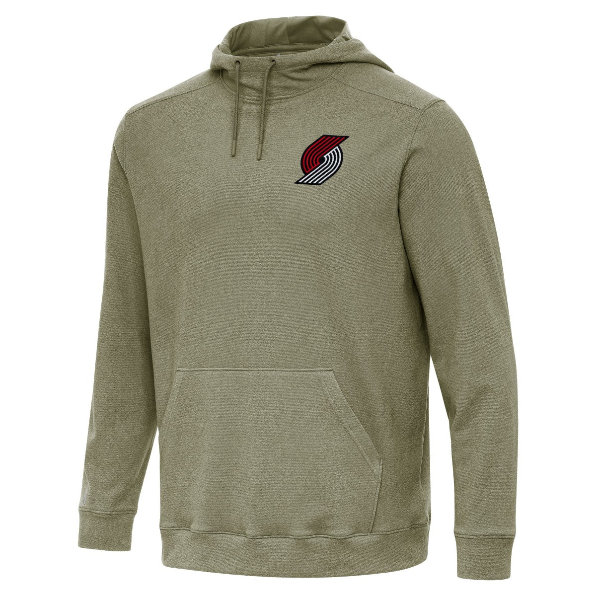 Portland Trail Blazers Antigua Cloud Pullover Hoodie Heather Olive - NBA