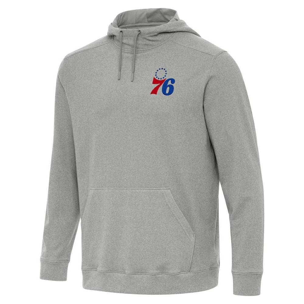 Philadelphia 76ers Antigua Cloud Pullover Hoodie Heather Gray - NBA