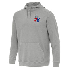 Philadelphia 76ers Antigua Cloud Pullover Hoodie Heather Gray - NBA