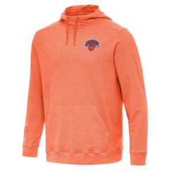 New York Knicks Antigua Cloud Pullover Hoodie Heather Orange - NBA