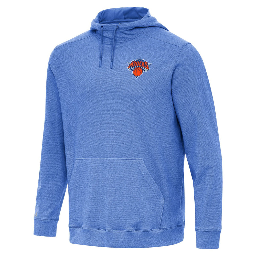 New York Knicks Antigua Cloud Pullover Hoodie Heather Blue - NBA