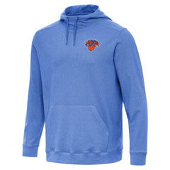 New York Knicks Antigua Cloud Pullover Hoodie Heather Blue - NBA