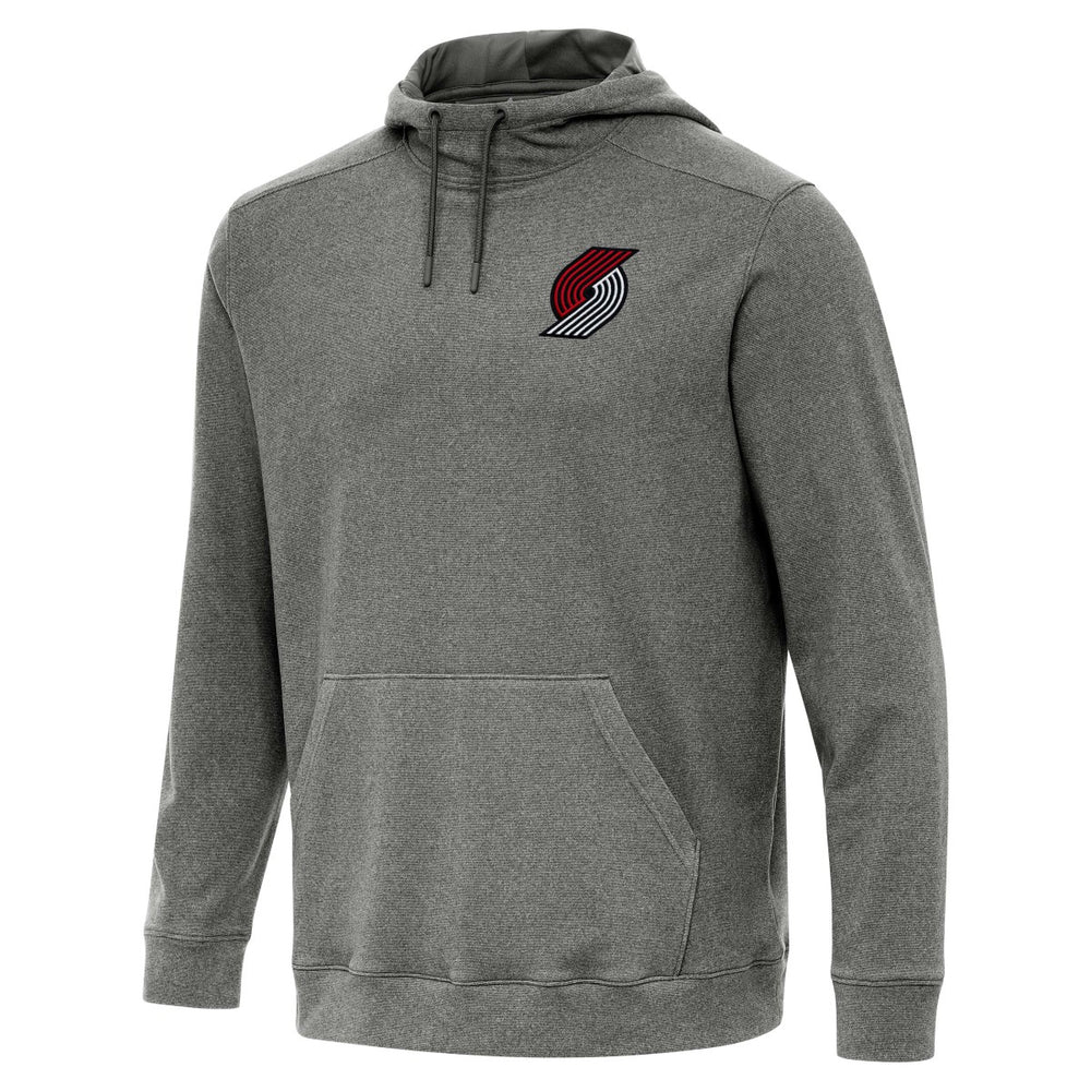 Portland Trail Blazers Antigua Cloud Pullover Hoodie Heather Black - NBA