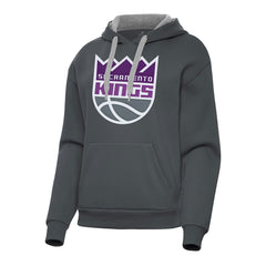 Sacramento Kings Antigua Women's Victory Pullover Hoodie Charcoal - NBA