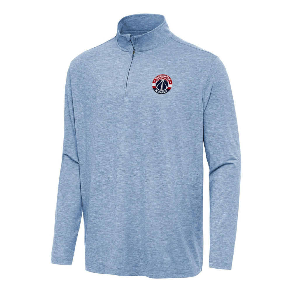 Washington Wizards Antigua Hunk Quarter-Zip Top Heather Aqua - NBA