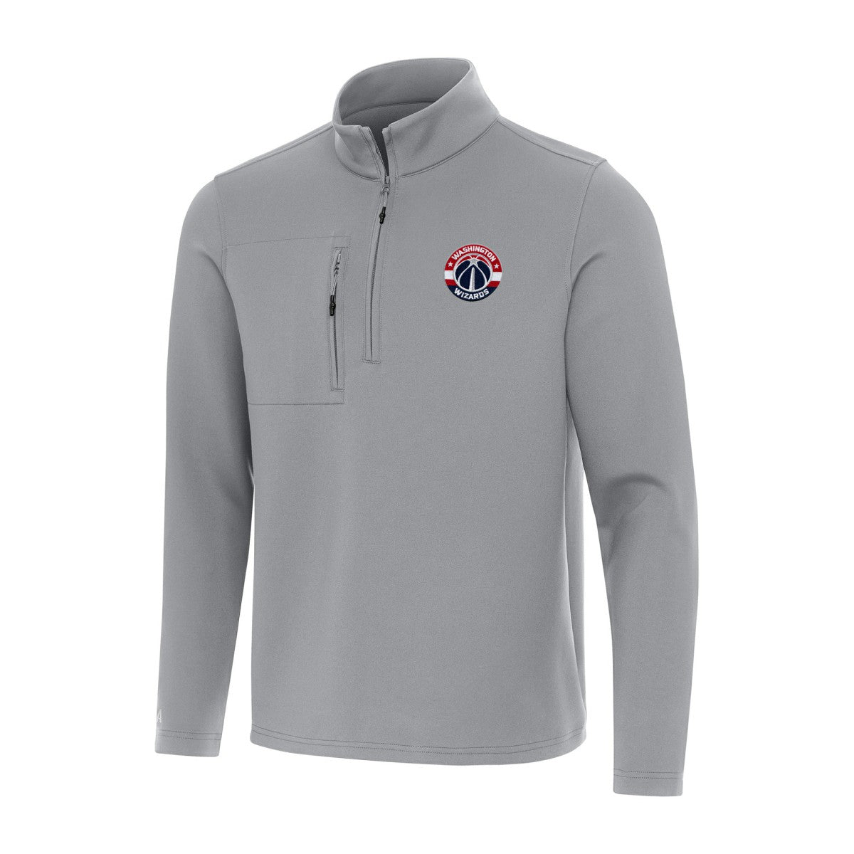Washington Wizards Antigua Insider Quarter-Zip Top Gray - NBA
