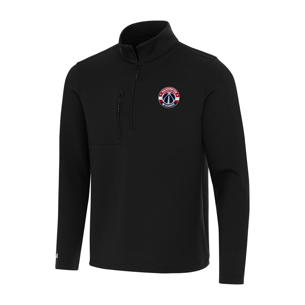 Washington Wizards Antigua Insider Quarter-Zip Top Black - NBA