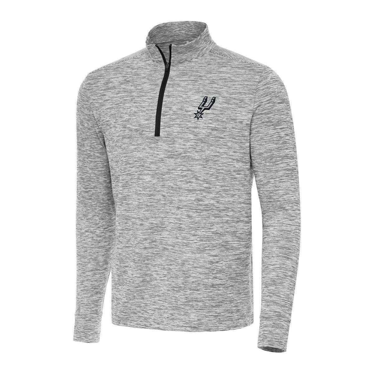 San Antonio Spurs Antigua Cause Quarter-Zip Top Black - NBA