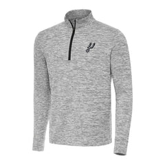 San Antonio Spurs Antigua Cause Quarter-Zip Top Black - NBA