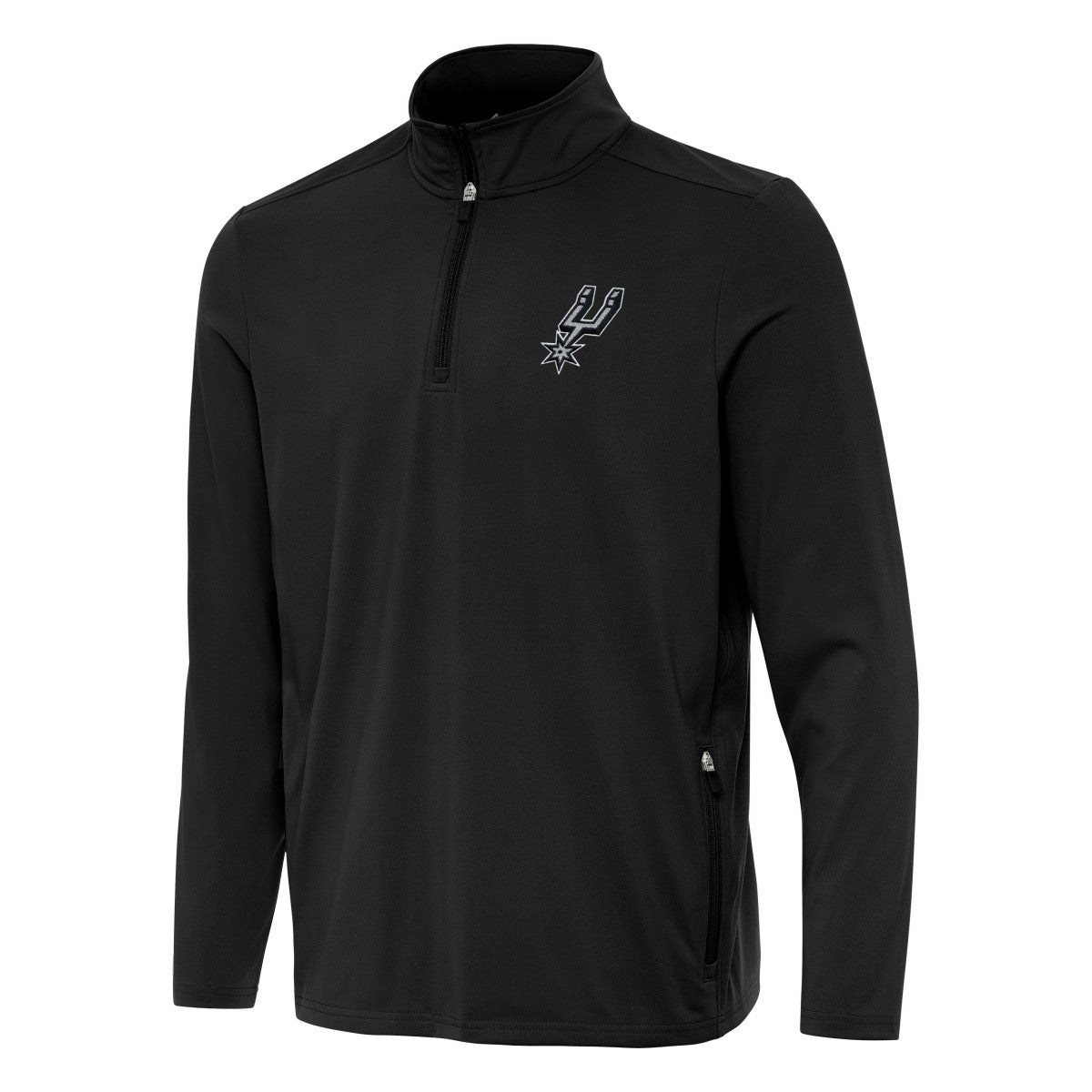 San Antonio Spurs Antigua Perilous Quarter-Zip Sweatshirt Black - NBA