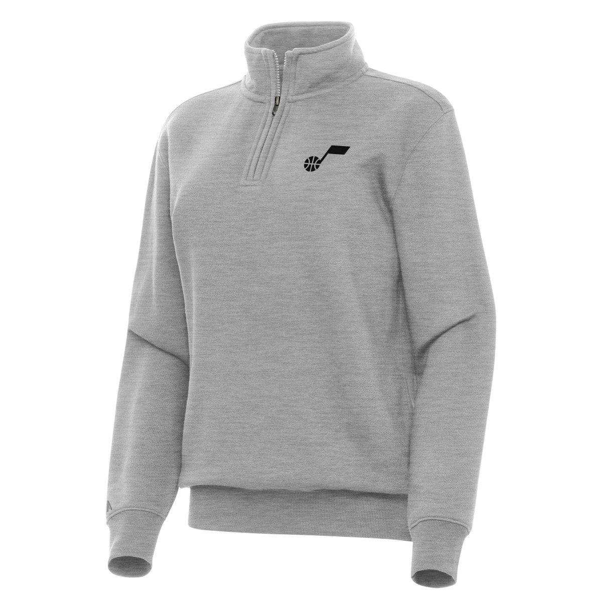 Utah Jazz Antigua Women's Victory Quarter-Zip Sweatshirt Heather Gray - NBA