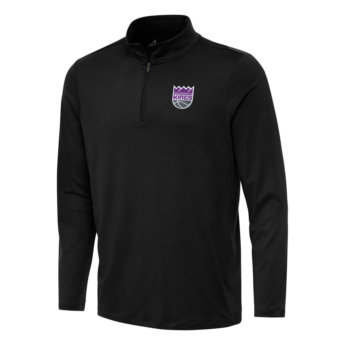 Sacramento Kings Antigua Reprocess Quarter-Zip Top Black - NBA