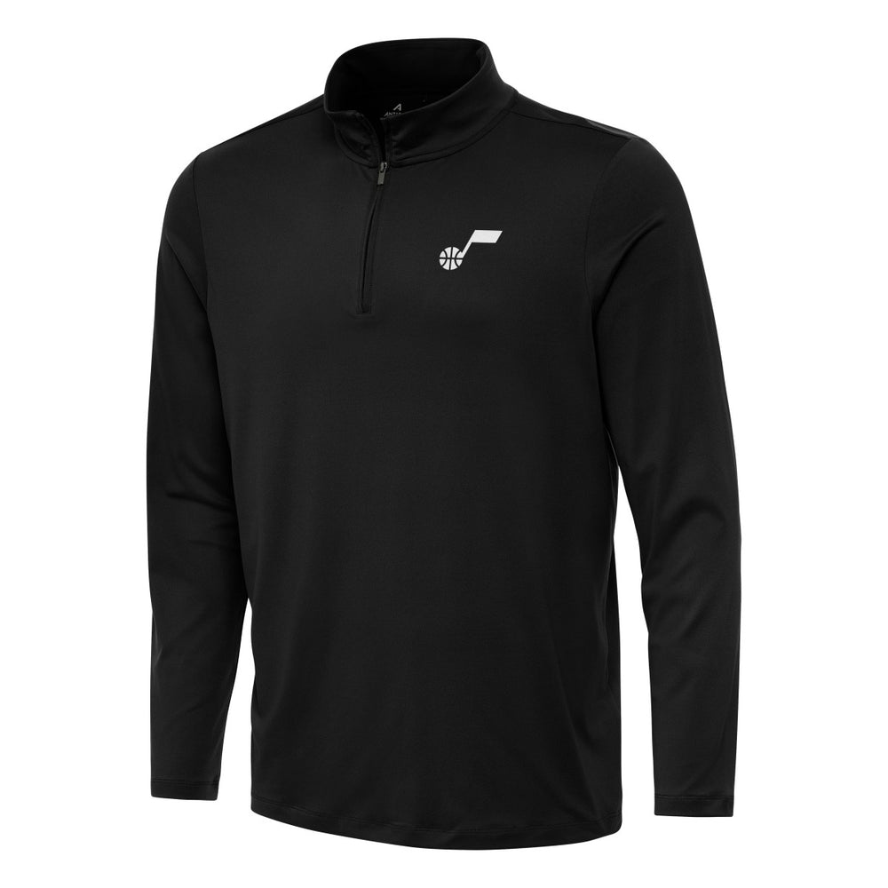 Utah Jazz Antigua Reprocess Quarter-Zip Top Black - NBA
