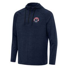 Washington Wizards Antigua Spikes Raglan Quarter-Zip Hoodie Heather Navy - NBA