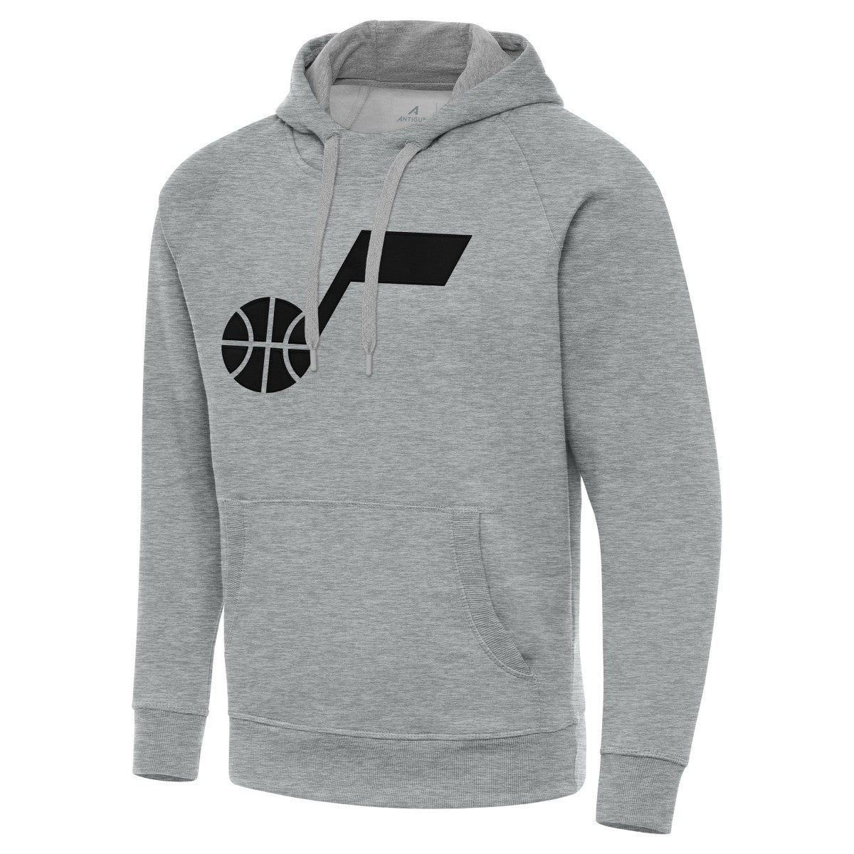 Utah Jazz Antigua Big & Tall Victory Raglan Pullover Hoodie Heather Gray - NBA