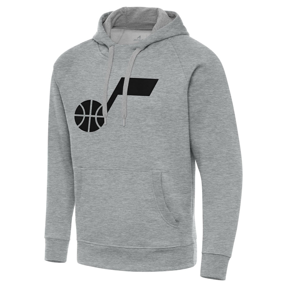 Utah Jazz Antigua Big & Tall Victory Raglan Pullover Hoodie Heather Gray - NBA