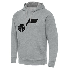 Utah Jazz Antigua Big & Tall Victory Raglan Pullover Hoodie Heather Gray - NBA