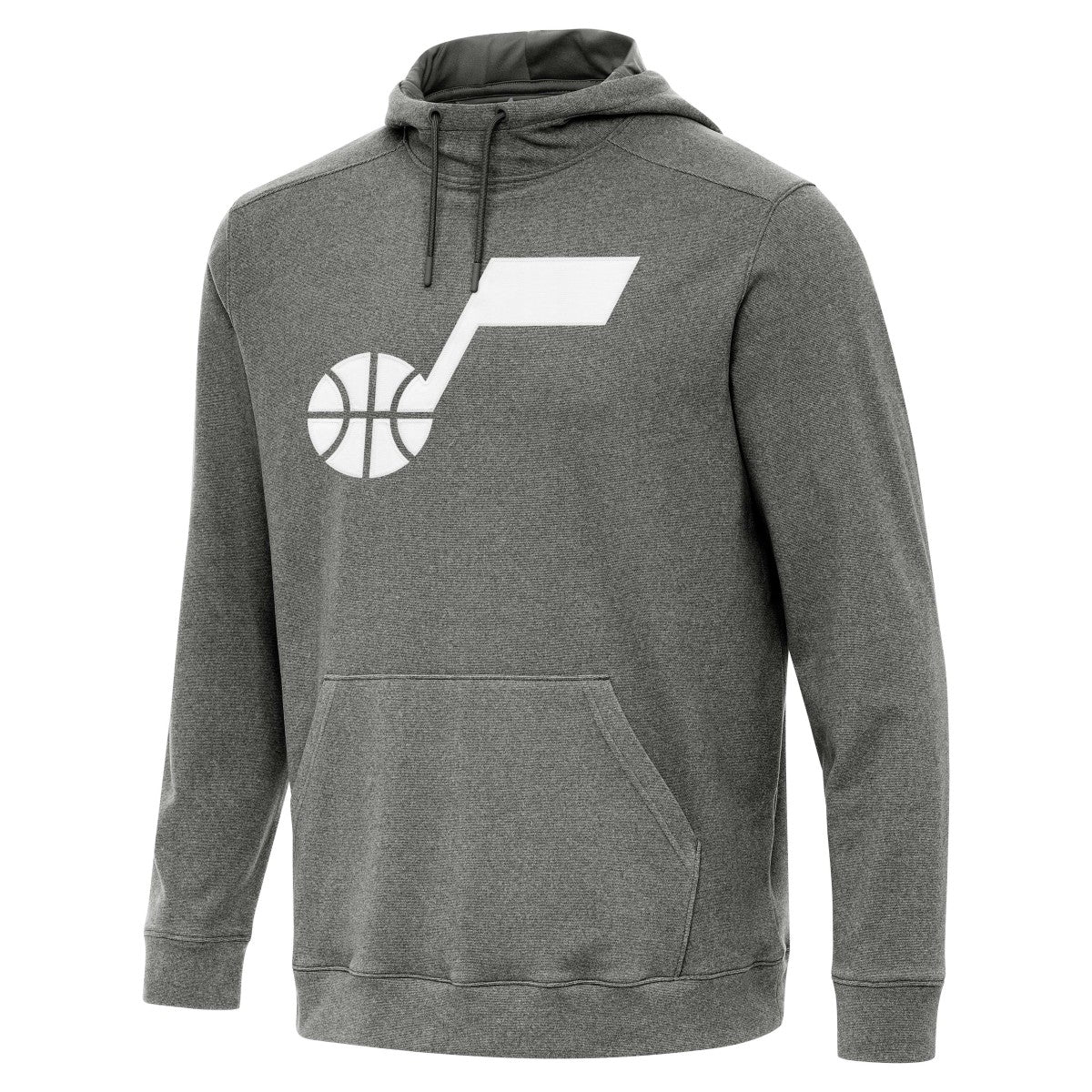 Utah Jazz Antigua Cloud Pullover Hoodie Heather Black - NBA
