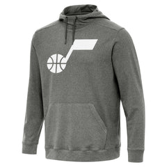Utah Jazz Antigua Cloud Pullover Hoodie Heather Black - NBA