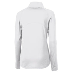 Cleveland Browns Cutter & Buck Women's Adapt Eco Knit Stretch Recycled Half-Zip Pullover Top White | NFL