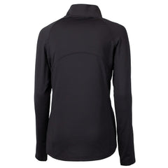 Cleveland Browns Cutter & Buck Women's Adapt Eco Knit Stretch Recycled Half-Zip Pullover Top Black | NFL