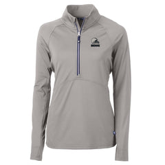 Cleveland Browns Cutter & Buck Women's Adapt Eco Knit Stretch Recycled Half-Zip Pullover Top Gray | NFL