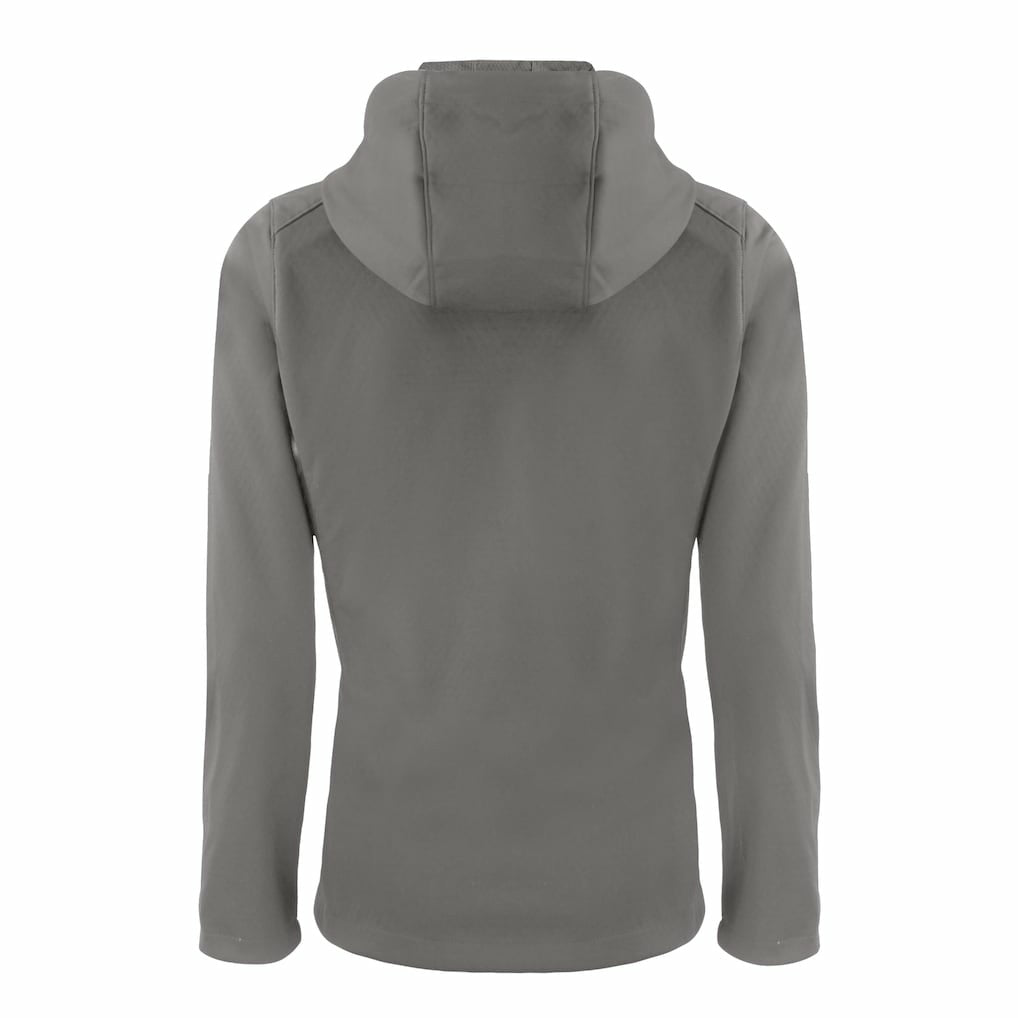 Cleveland Browns Cutter & Buck Women's Evoke Eco Softshell Recycled Full-Zip Hoodie Jacket Gray | NFL