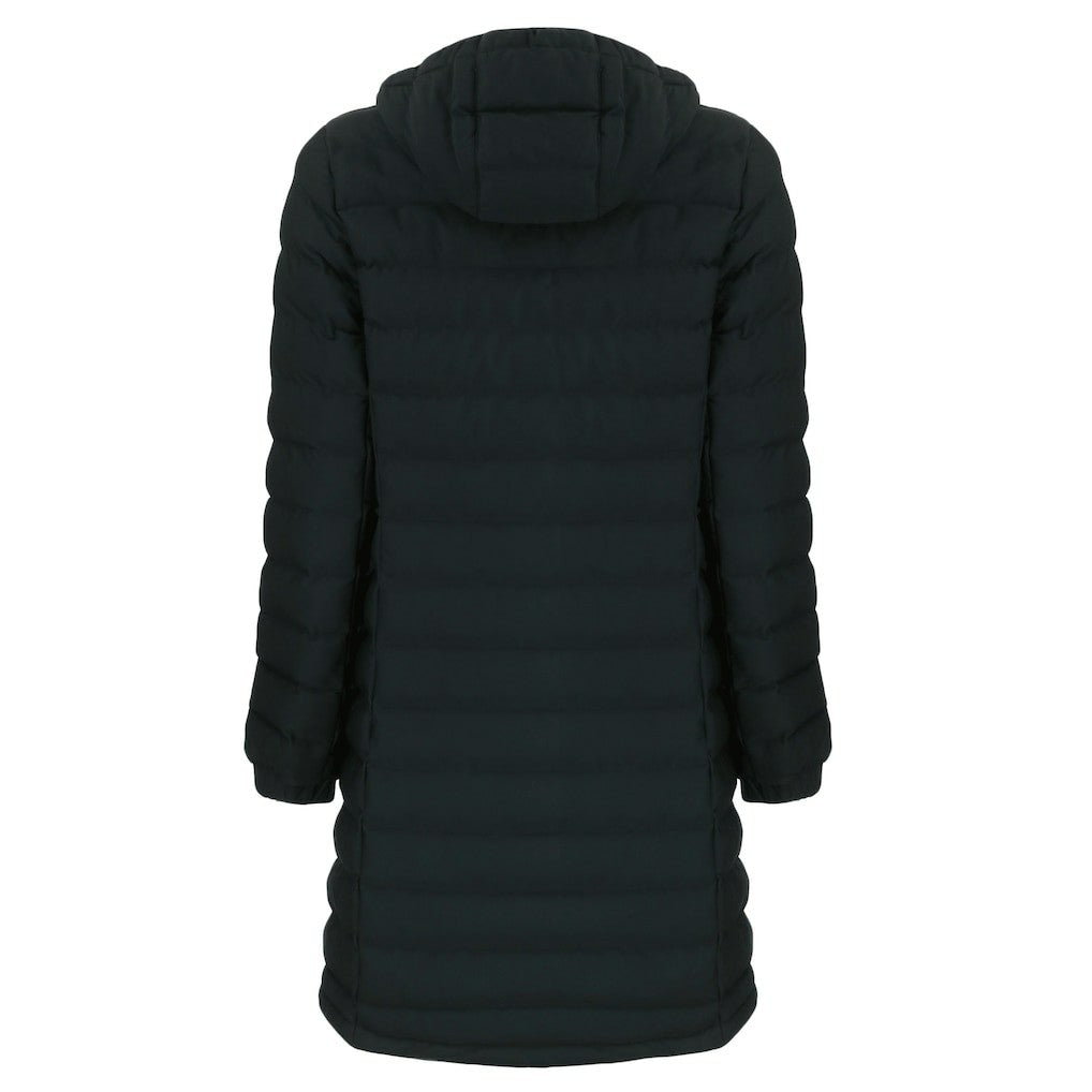 Cleveland Browns Cutter & Buck Women's Mission Ridge Repreve Eco Insulated Full-Zip Hoodie Long Puffer Jacket Black | NFL