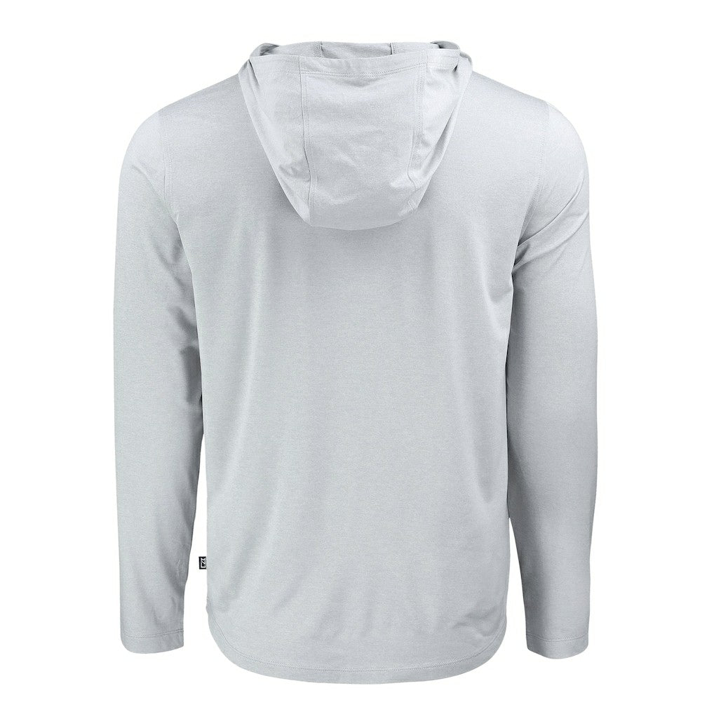 Cleveland Browns Cutter & Buck Coastline Epic Comfort Eco Recycled Long Sleeve Hooded T-Shirt Gray | NFL