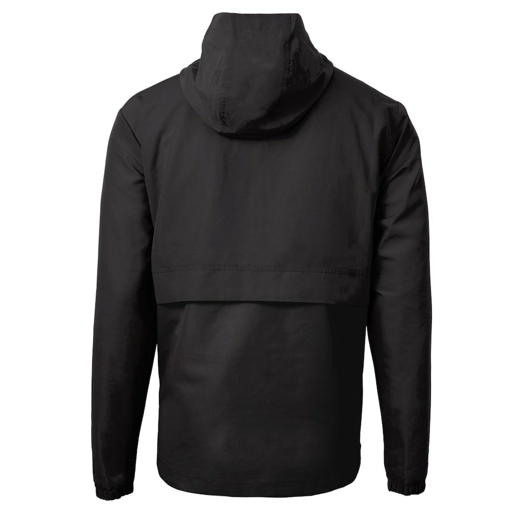 Cleveland Browns Cutter & Buck Charter Eco Recycled Anorak Half-Zip Hoodie Jacket Black | NFL
