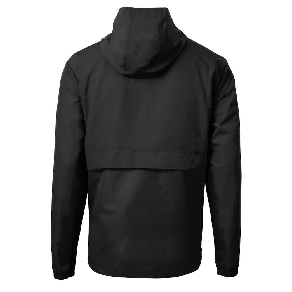 Cleveland Browns Cutter & Buck Charter Eco Recycled Anorak Half-Zip Hoodie Jacket Black | NFL