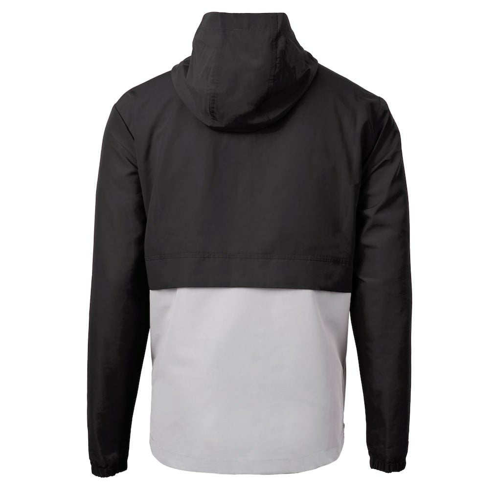 Cleveland Browns Cutter & Buck Charter Eco Recycled Anorak Half-Zip Hoodie Jacket Black | NFL