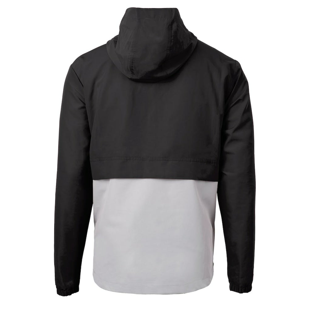 Cleveland Browns Cutter & Buck Charter Eco Recycled Anorak Half-Zip Hoodie Jacket Black | NFL