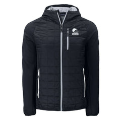 Cleveland Browns Cutter & Buck Rainier Primaloft Eco Full-Zip Hoodie Hybrid Jacket Black | NFL