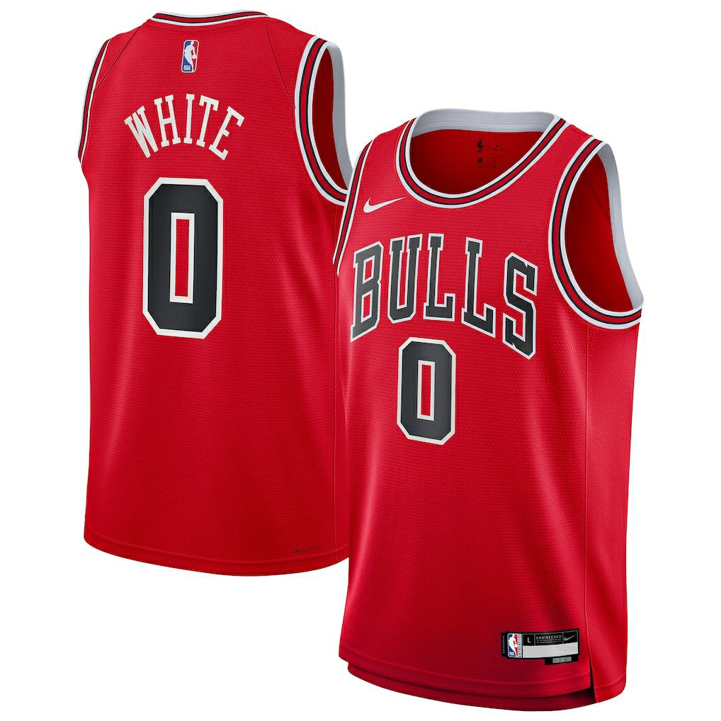 Coby White Chicago Bulls Youth Swingman Jersey Red Icon Edition - NBA
