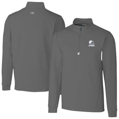 Cleveland Browns Cutter & Buck Big & Tall Traverse Stretch Eco Quarter-Zip Pullover Top Gray | NFL
