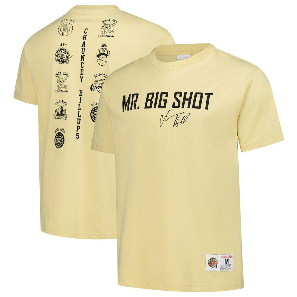 Chauncey Billups Detroit Pistons Premium T-Shirt Cream - NBA