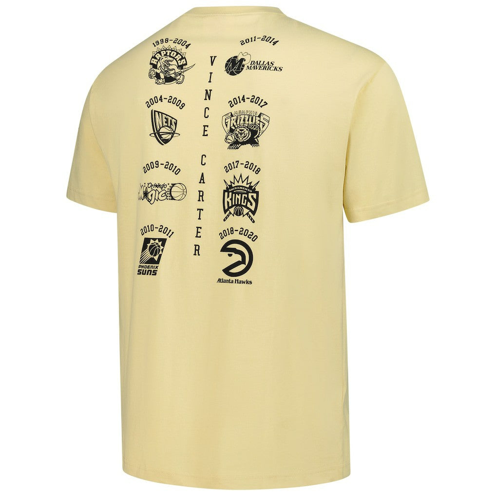 Vince Carter Toronto Raptors Premium T-Shirt Cream - NBA