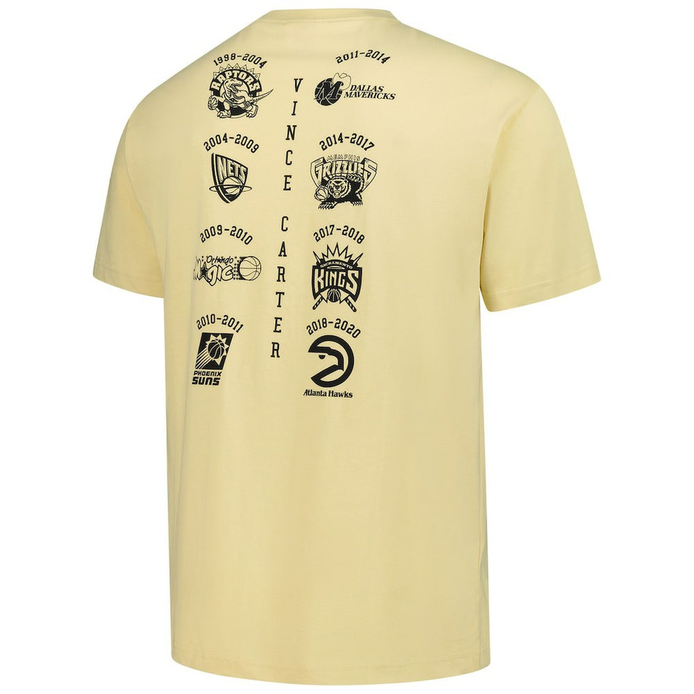 Vince Carter Toronto Raptors Premium T-Shirt Cream - NBA